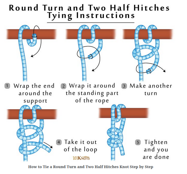 Half hitches Knot